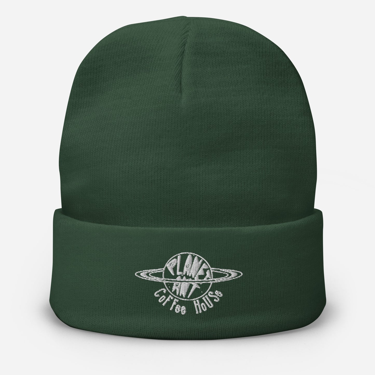 Coffee House Embroidered Beanie