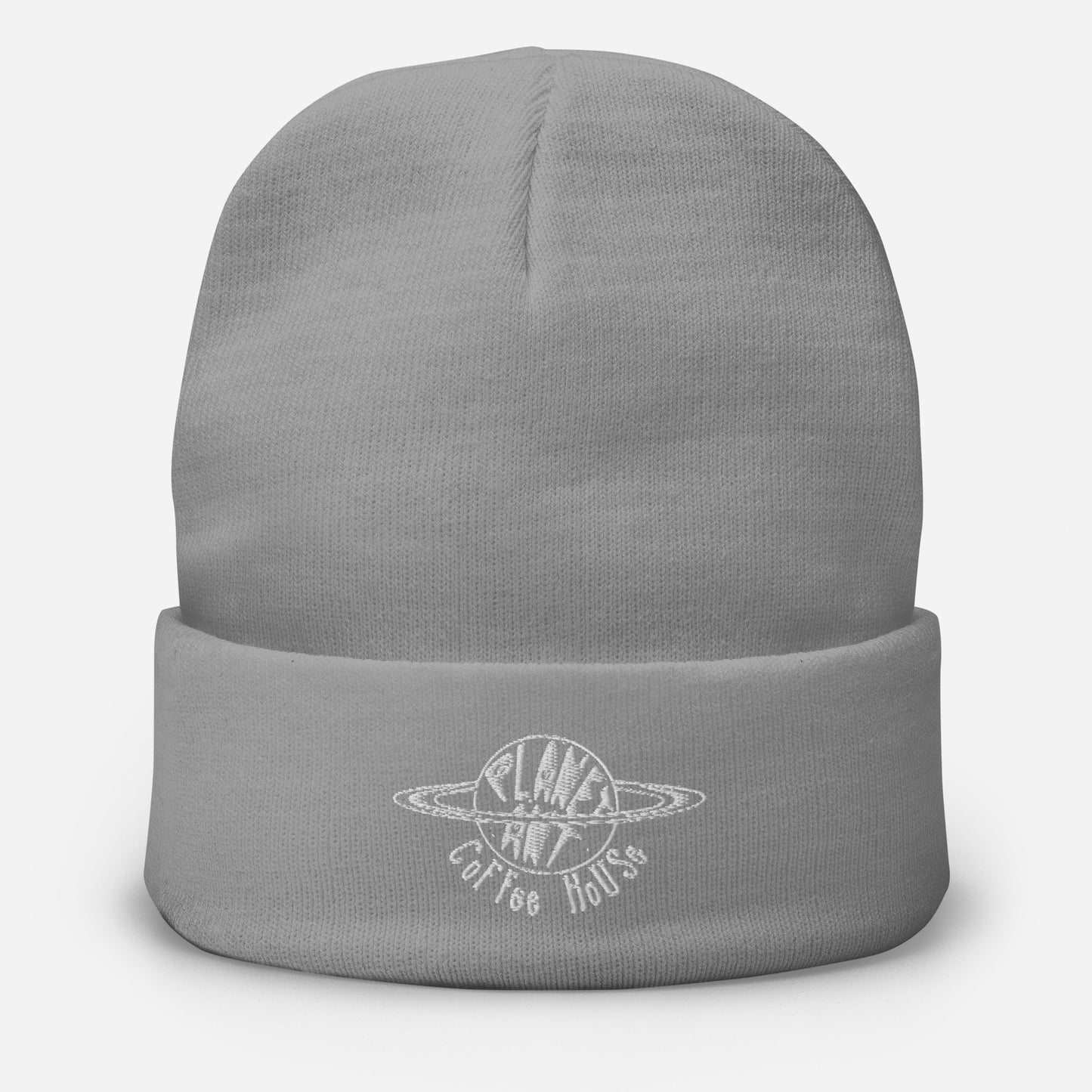 Coffee House Embroidered Beanie